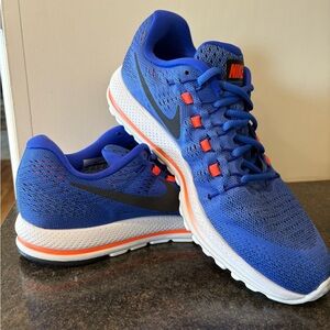 Nike Zoom Vomero 12 Royal Blue 
with Orange Fade Running Shoes
